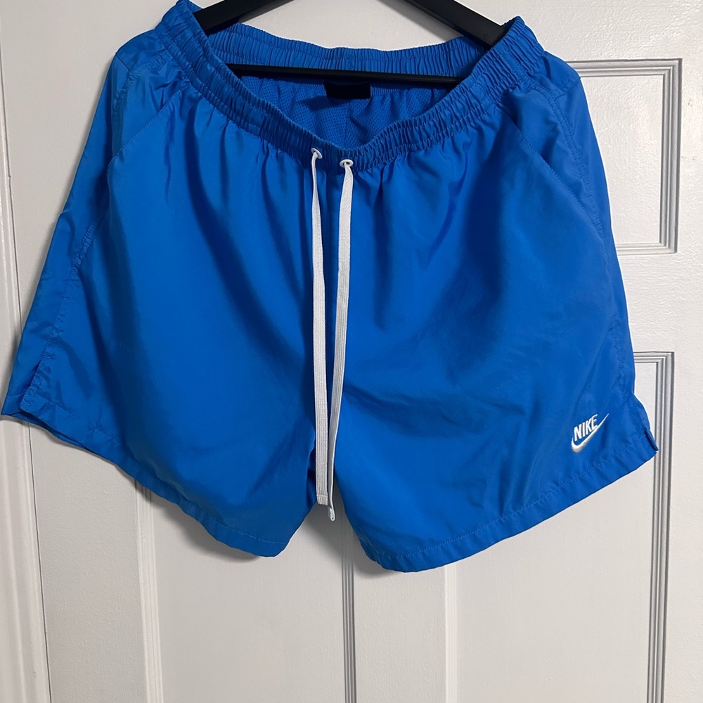 Nike Blue Athletic Shorts Lightweight Elastic Waist